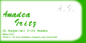 amadea iritz business card